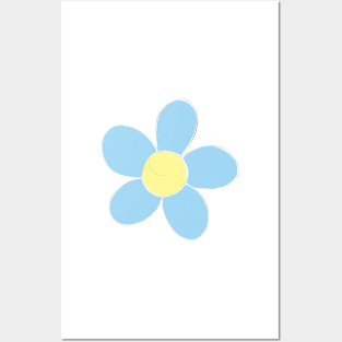 Blue Flower Posters and Art